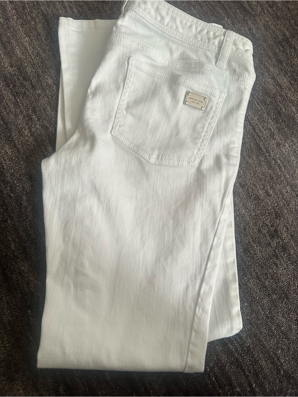 Michael Kors Women’s Straight Leg White Jeans